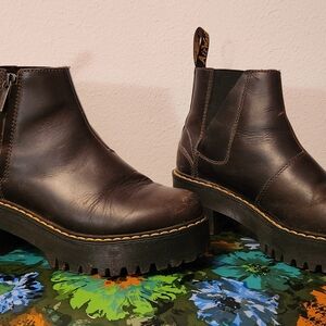Dr. Martens Black Leather Rometty II Boots